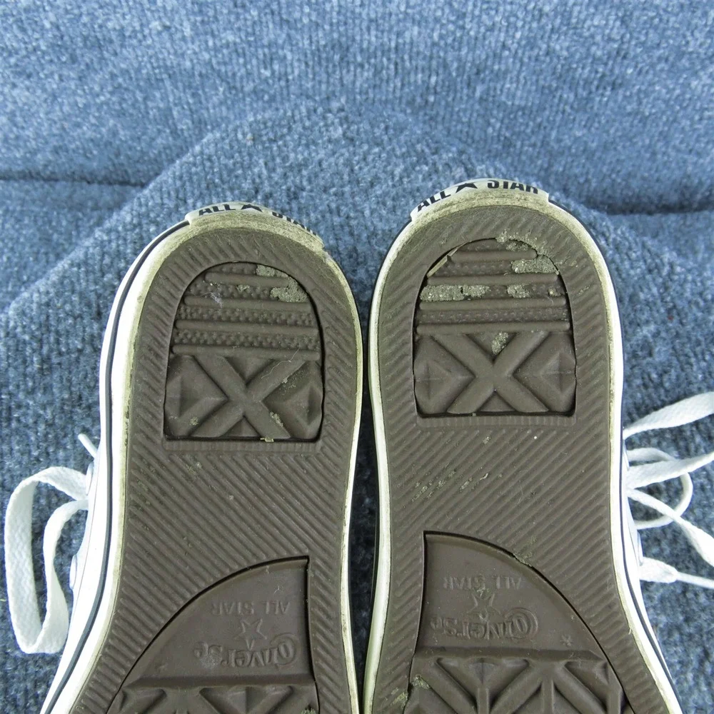 Converse Boys Sneaker Shoes Sz Y 13‎ Medium Athletic Gray Leather Lace Up